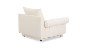 Rosello Left Arm Facing Chair- White (4)