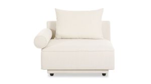 Rosello Left Arm Facing Chair- White (7)