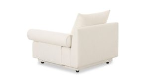 Rosello Right Arm Facing Chair- White