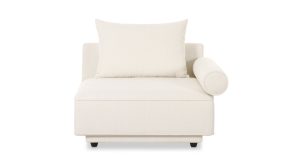 Rosello Right Arm Facing Chair- White