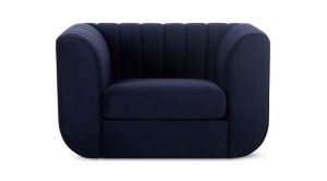 Rosy Lounge Chair- Deep Blue