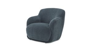 Stevie Lounge Chair- Slate Blue