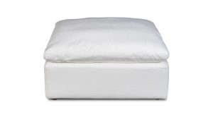 Terra Ottoman- Cream White