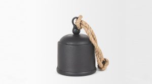 Quincy Black Decorative Bell Medium