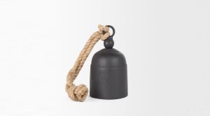 Quincy Black Decorative Bell Small