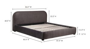 COLIN KING BED- DARK GREY (11)