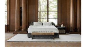 COLIN KING BED- DARK GREY (2)