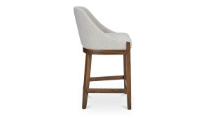 Edward Counter Stool Performance Fabric-Heather Beige