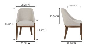 Edward Dining Chair-Heather Beige