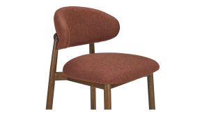 ELLIE COUNTER STOOL PERFORMANCE FABRIC-RUST