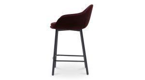 Emily Counter Stool-Wine Velvet