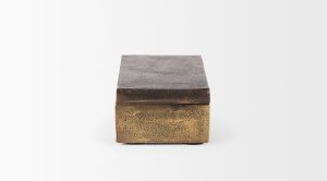 Porschia Antiqued Gold Box Small