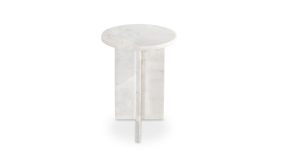 Grace Accent Table White Marble (8)