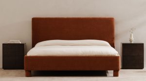 ICHIGO QUEEN BED- DEEP ORANGE (1)