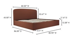 JOAN KING STORAGE BED- RUST (11)