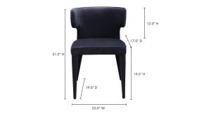 Jennaya Dining Chair-Black