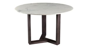 Jinxx Round Dining Table-Charcoal Grey