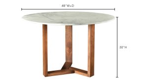 Jinxx Round Dining Table-White (3)