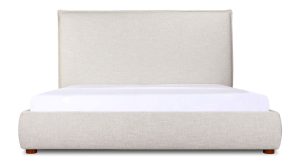 LUZON KING BED TALL HEADBOARD- LIGHT GREY