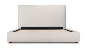 LUZON QUEEN BED TALL HEADBOARD- LIGHT GREY (2)