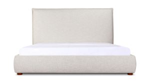 LUZON QUEEN BED TALL HEADBOARD- LIGHT GREY (5)