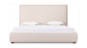 LUZON QUEEN BED TALL HEADBOARD WHEAT