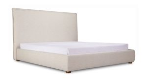 LUZON QUEEN BED TALL HEADBOARD WHEAT