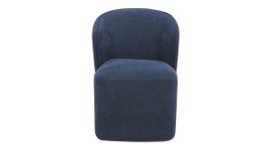 Larson Rolling Dining Chair-Navy Blue (10)