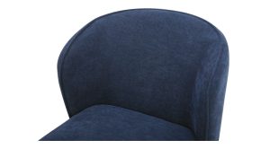 Larson Rolling Dining Chair-Navy Blue (7)