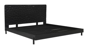 MISAKI QUEEN BED- BLACK (3)