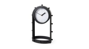 Marian Oval Table Clock Black