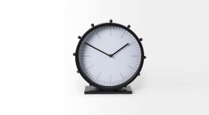 Marian Round Table Clock Black