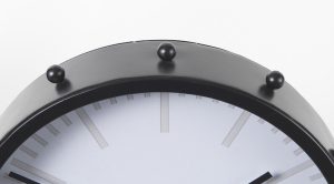 Marian Round Table Clock Black