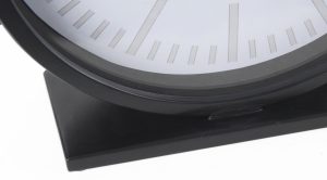 Marian Round Table Clock Black