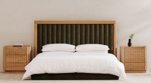 NINA QUEEN BED- FOREST GREEN (1)