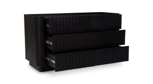 POVERA 6 DRAWER DRESSER-BLACK