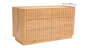 POVERA 6 DRAWER DRESSER-OAK