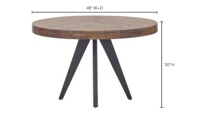 Parq Round Dining Table- Amber