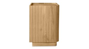 Povera 3 Drawer Nightstand Oak