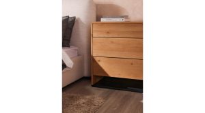 Quinton 3 Drawer Nightstand Natural Oak (3)