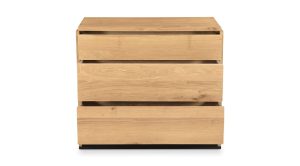 Quinton 3 Drawer Nightstand Natural Oak (6)