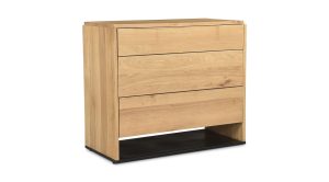 Quinton 3 Drawer Nightstand Natural Oak (8)