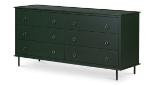 Reagan 6 Drawer Dresser-Deep Green