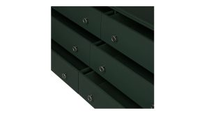 Reagan 6 Drawer Dresser-Deep Green