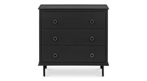 Reagan 3 Drawer Nightstand- Black (10)