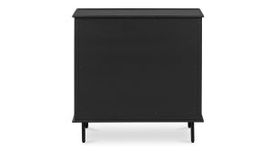 Reagan 3 Drawer Nightstand- Black (3)