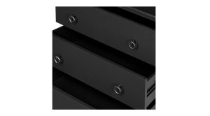 Reagan 3 Drawer Nightstand- Black (9)