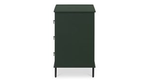 Reagan 3 Drawer Nightstand- Deep Green (2)