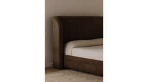 SOPHIA KING BED- BROWN