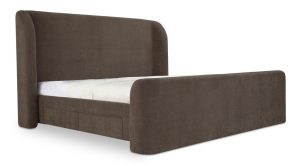 SOPHIA QUEEN BED- BROWN